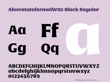 Alverata Informal W02 Black Version 1.00图片样张