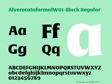 Alverata Informal W01 Black Version 1.00图片样张