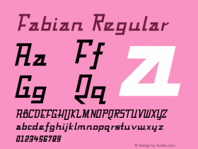 Fabian Regular 001.000 Font Sample