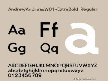 AndrewAndreas W01 ExtraBold Version 1.60图片样张