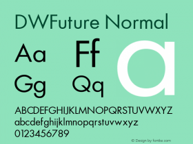 DWFuture Normal 10/24/2002 Font Sample