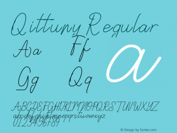 Qittuny Version 1.024;Fontself Maker 3.5.1 Font Sample