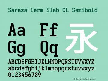 Sarasa Term Slab CL Semibold 图片样张