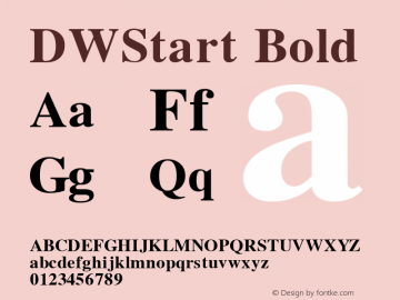 DWStart Bold 10/26/2002图片样张