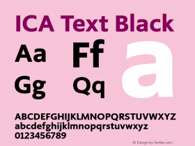 ICA Text Black Version 1.000图片样张