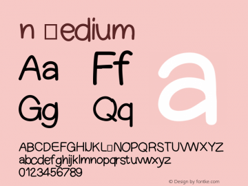 n Version 001.000 Font Sample