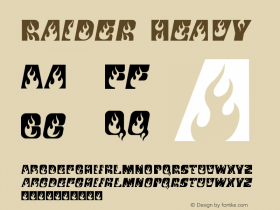 Raider Heavy Version 1.00;July 16, 2020;FontCreator 11.5.0.2422 64-bit Font Sample