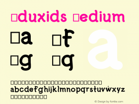 Eduxids Version 001.000 Font Sample