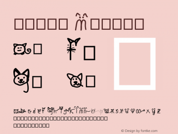 kitty Version 001.000 Font Sample