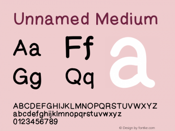 Unnamed Version 001.000 Font Sample