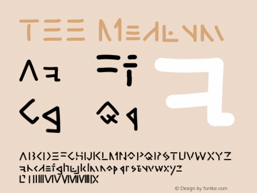 TEE Version 001.000 Font Sample