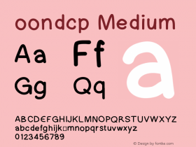 oondcp Version 001.000 Font Sample