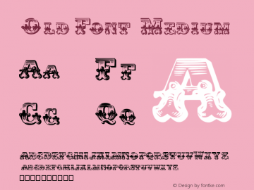 OldFont Version 001.000 Font Sample