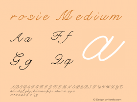 rosie Version 001.000 Font Sample