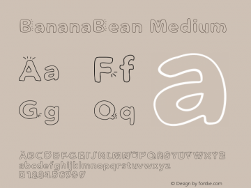 BananaBean Version 001.000 Font Sample