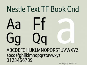 Nestle Text TF Book Cnd Version 2.000图片样张