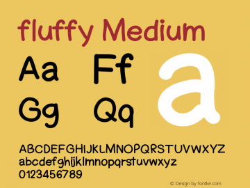 fluffy Version 001.000 Font Sample