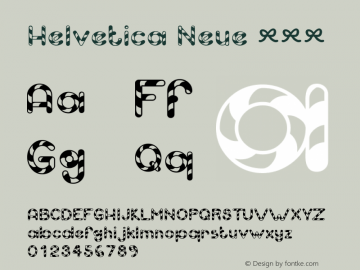 Helvetica Neue 常规体 7.1d1e4 Font Sample