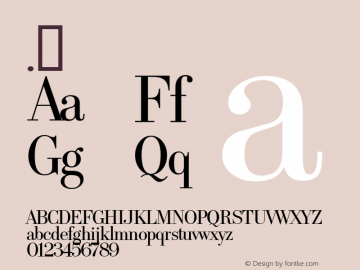 . Macromedia Fontographer 4.1.5 12/11/03 Font Sample