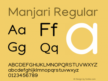 Manjari Regular Version 2.000 Font Sample
