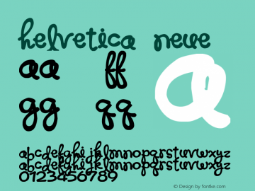 Helvetica Neue 常规体 6.1d12e1 Font Sample