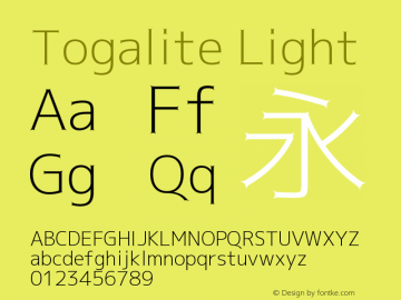 Togalite Light Version 1.0图片样张