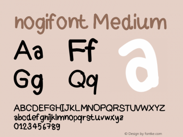 hogifont Version 001.000 Font Sample