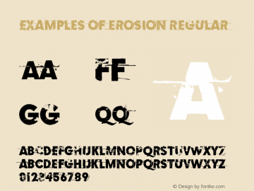 Examples of erosion Version 1.02 February 11, 2019, initial release图片样张