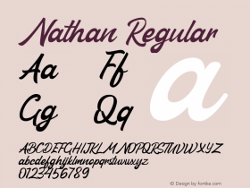 Nathan Version 1.002 Font Sample