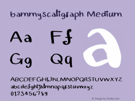 bammyscaligraph Version 001.000图片样张