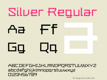 Silver Regular Version 001.000图片样张