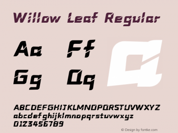 Willow Leaf Version 1.000图片样张