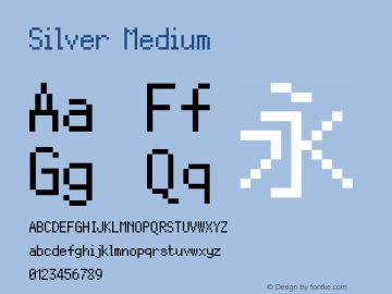 Silver Version 1.0 Font Sample