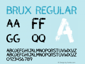 BRUX Version 1.000;PS 001.000;hotconv 1.0.70;makeotf.lib2.5.58329 DEVELOPMENT Font Sample