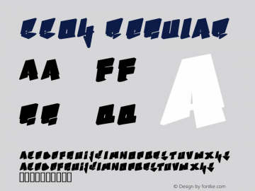 Bboy Regular Version 1.00 March 21, 2005, initial release Font Sample