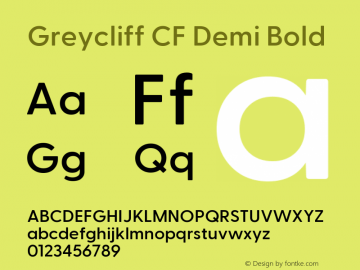 Greycliff CF Demi Bold 2.100图片样张