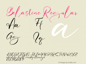 Belastine Version 1.00;March 4, 2021;FontCreator 11.5.0.2430 64-bit Font Sample