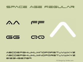 Space Age Regular 1.0; November 5, 2002图片样张