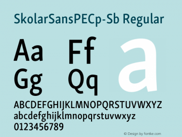 SkolarSansPECp-Sb Version 2.004;PS 2.003;hotconv 1.0.88;makeotf.lib2.5.647800; ttfautohint (v1.5);com.myfonts.easy.rosetta.skolar-sans-pe.compressed-semibold.wfkit2.version.4Fv3 Font Sample