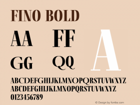 Fino-Bold Version 1.012;PS 001.012;hotconv 1.0.88;makeotf.lib2.5.64775; ttfautohint (v1.5.34-1b95) Font Sample