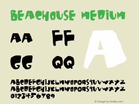 Beachouse Medium Version 001.000 Font Sample