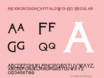 Mexborough Capitals W01 Rg Version 1.00图片样张