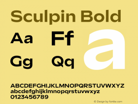 Sculpin Bold Version 1.000; wf-rip图片样张