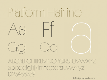 Platform-Hairline Version 001.001 2010图片样张