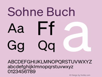 Sohne-Buch Version 1.107 | w-rip DC20201120 Font Sample