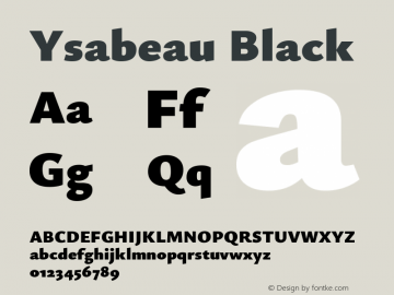 Ysabeau Black Version 0.019图片样张