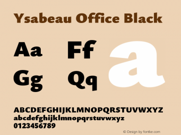 Ysabeau Office Black Version 0.019图片样张