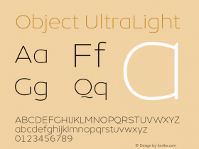 Object-UltraLight Version 1.002;PS 001.002;hotconv 1.0.88;makeotf.lib2.5.64775图片样张