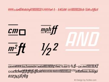 CaseStudyNoOne LT LtAlt Bold Italic Version 1.0图片样张