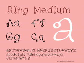 Ring Medium Version 1.0 Font Sample